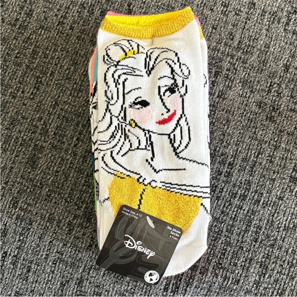 NWT! Disney Colorful Character No-Show Socks for women size 4-10 - Picture 2 of 6